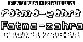 Coloriage Fatma-Zahra