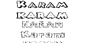 Coloriage Karam
