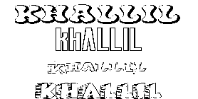 Coloriage Khallil