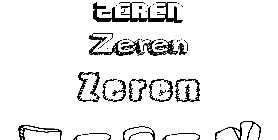 Coloriage Zeren