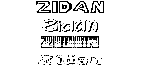 Coloriage Zidan