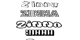 Coloriage Zinna