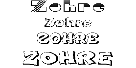 Coloriage Zohre